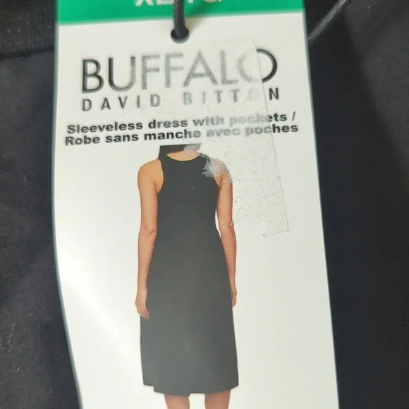 🖤XL: Buffalo Sleeveless Dress Women's Black - Picture 6 of 9